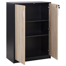 Beliani Storage Unit Zehna Brown/ Black - thumbnail 5