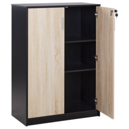 Beliani Storage Unit Zehna Brown/ Black - thumbnail 4