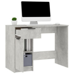 Vidaxl Desk Concrete Grey 100X50X75 Cm Engineered Wood Desks - thumbnail 5