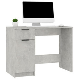 Vidaxl Desk Concrete Grey 100X50X75 Cm Engineered Wood Desks - thumbnail 4