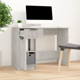 Vidaxl Desk Concrete Grey 100X50X75 Cm Engineered Wood Desks - thumbnail 3