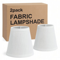Off White Fabric Lampshades 2 Pack With Free A60 Led Bulbs Light Shades For Floor & Table Lamps