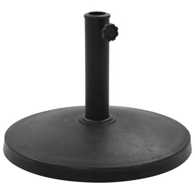 Walplus Parasol Base Round Polyresin 10 Kg Black - image 1