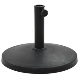 Walplus Parasol Base Round Polyresin 10 Kg Black - thumbnail 1