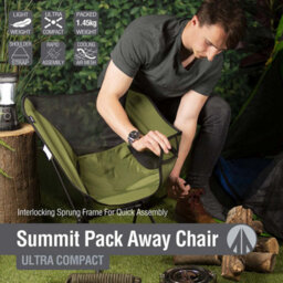 Ultra Light Pack Away Outdoor Chair With Carry Bag (Gray) - thumbnail 6