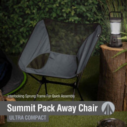 Ultra Light Pack Away Outdoor Chair With Carry Bag (Gray) - thumbnail 4