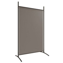 Walplus Anthracite Fabric 5-Panel Room Divider Screen 433X180 Cm - Privacy Partition - thumbnail 6