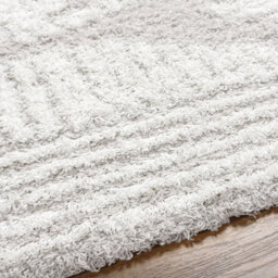 Livabliss Urban Shaggy-Modern Grey White Soft Plush Pile Living Bedroom Rug 160 X 220 Cm Easy Care, Non Shedding - thumbnail 3