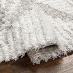 Livabliss Urban Shaggy-Modern Grey White Soft Plush Pile Living Bedroom Rug 160 X 220 Cm Easy Care, Non Shedding - thumbnail 4