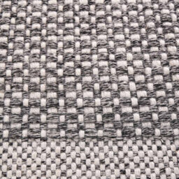 Pacific Lifestyle Outdoor Indoor Graphite And White Basket Weave Pattern Rug - thumbnail 4