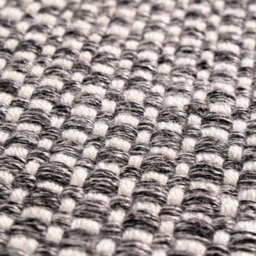 Pacific Lifestyle Outdoor Indoor Graphite And White Basket Weave Pattern Rug - thumbnail 6