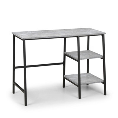 Oakham Signature Harstad Desk In Concrete And Black - image 1