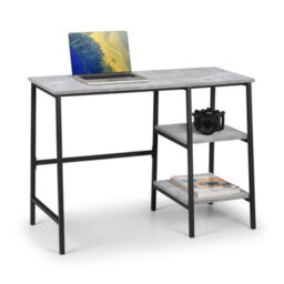 Oakham Signature Harstad Desk In Concrete And Black - thumbnail 2