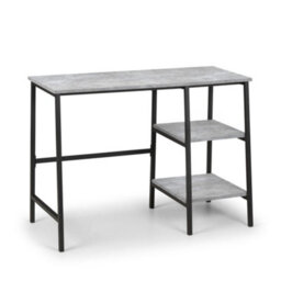Oakham Signature Harstad Desk In Concrete And Black - thumbnail 1