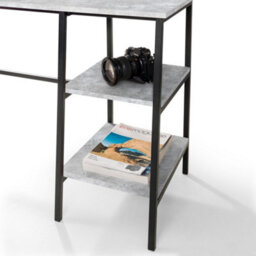 Oakham Signature Harstad Desk In Concrete And Black - thumbnail 5