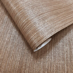 Holden Décor Kilim Rust Metallic Stripe Pvc-Free Textured Wallpaper - thumbnail 1