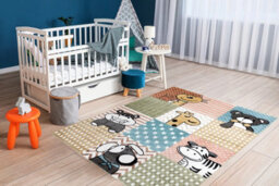 RugsX Carpet Fun Pets For Children, Animals Colorful Multi 120X170 Cm - thumbnail 4