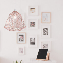 Nielsen Stratton Retro Style Copper Metal Basket Cage Ceiling Pendant, Easy Fit Light Shade, 35Cm Wide - thumbnail 5