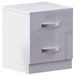 Lassic Vida Designs Hulio White 2 Drawer Bedside Cabinet (H)470mm (W)400mm (D)360mm - thumbnail 9