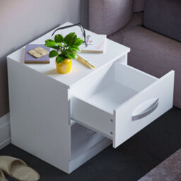 Lassic Vida Designs Hulio White 2 Drawer Bedside Cabinet (H)470mm (W)400mm (D)360mm - thumbnail 8