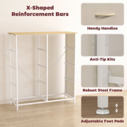 Homcom Fabric Chest Of Drawers, 8 Drawer Dresser For Bedroom, Beige - thumbnail 7