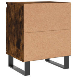 Berkfield Bedside Cabinets 2 Pcs Smoked Oak 40X30X50 Cm Engineered Wood - thumbnail 8