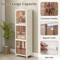 6 Cube Storage Bins Shoes Boxes - thumbnail 4