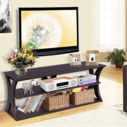 "Costway 3-Tier Tv Stand Media Console Table Modern Storage Cabinet For Tvs Up To 45""" - thumbnail 6