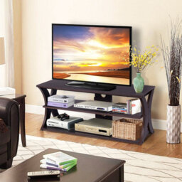 "Costway 3-Tier Tv Stand Media Console Table Modern Storage Cabinet For Tvs Up To 45""" - thumbnail 7