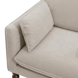Furniturebox Uk Monroe Beige Chenille Fabric Armchair - thumbnail 4