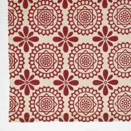 Homescapes Cassia Red Handwoven Cotton Geometric Hallway Runner Rug 66 X 200 Cm - thumbnail 3