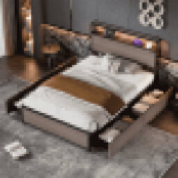 Matteo Modern Grey 3Ft Single Metal Bed Frame With Led, 4 Under-Bed Storage Drawers & Integrated Usb Charging Ports (90X190Cm) - thumbnail 1