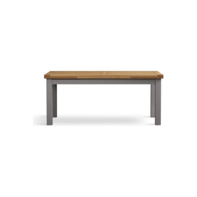 Furniture 48 Extending Romney 180Cm Oak And Light Grey Painted Dining Table