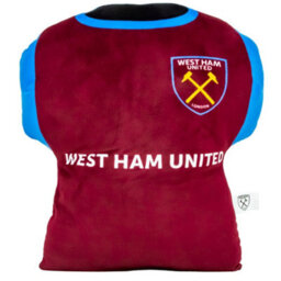 West Ham United Fc Shirt Cushion Claret/sky Blue (39Cm X 37Cm X 12Cm) - thumbnail 1