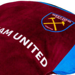 West Ham United Fc Shirt Cushion Claret/sky Blue (39Cm X 37Cm X 12Cm) - thumbnail 2