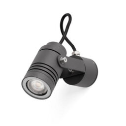 Luminosa Lighting Luminosa Lit 1 Light Outdoor Wall Spotlight Dark Grey Ip54, Gu10 - thumbnail 1