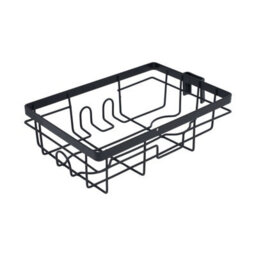 Living And Home Adjustable Corner Shower Caddy Black Carbon Steel Tension Pole Bathroom Storage Organizer Rack - thumbnail 6