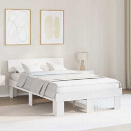 Berkfield Modern With Headboard White 120 X 190 Cm Solid Pine Wood - thumbnail 2