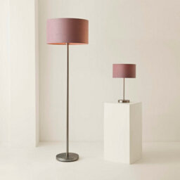 Valuelights Charles Chrome Floor Lamp With Navy Drum Shade - thumbnail 7