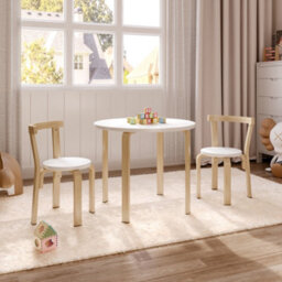 Living And Home Kids Table And 2 Chairs Set,kids Activity Table For Drawing Dining Playing - thumbnail 1