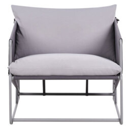 Beliani Garden Sofa Set 3 Seater Ponte Metal Grey - thumbnail 7