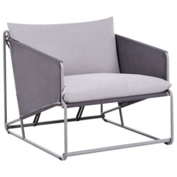 Beliani Garden Sofa Set 3 Seater Ponte Metal Grey - thumbnail 5