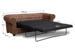 Rota Donna Exclusives Furniture Stop - Hever™ Chesterfield Sofa Bed 2 Seater - thumbnail 2