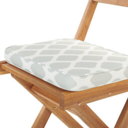 Beliani Bistro Set With Cushions Folding Fiji Acacia Wood Mint Green - thumbnail 5