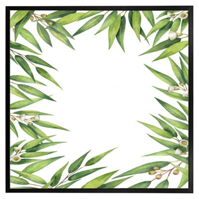 "Andrew Lee Leaves Border (Picutre Frame) / 20X20"" / Brown" - image 1