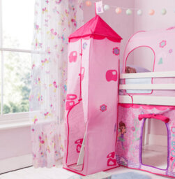 Nöa & Nani Noa & Nani Cabin Kids Solid Wood Midsleeper Bed With Fairies Package In Classic White Moro - thumbnail 8