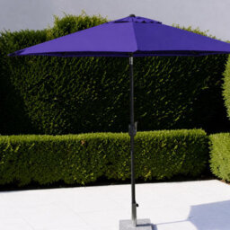 Garden Market Place The Garden Marketplace Garden Parasol 2.7M With Tilt And Crank Handle, Polyester Canopy And 38mm Aluminium Pole Purple - thumbnail 2