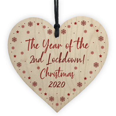 Red Ocean Lockdown Christmas 2020 Christmas Tree Decoration Family Gift Home Decor Keepsake - image 1