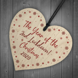 Red Ocean Lockdown Christmas 2020 Christmas Tree Decoration Family Gift Home Decor Keepsake - thumbnail 6