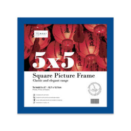 5X5 Blue Picture Frame (12.7 X 12.7Cm) Poster, Photo, Artwork, Gallery Wall Or Print - thumbnail 1